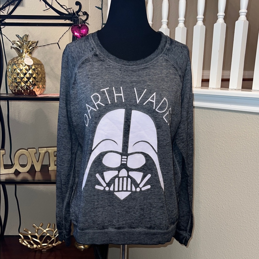 Star Wars Dark Gray Darth Vader Women's Sweater